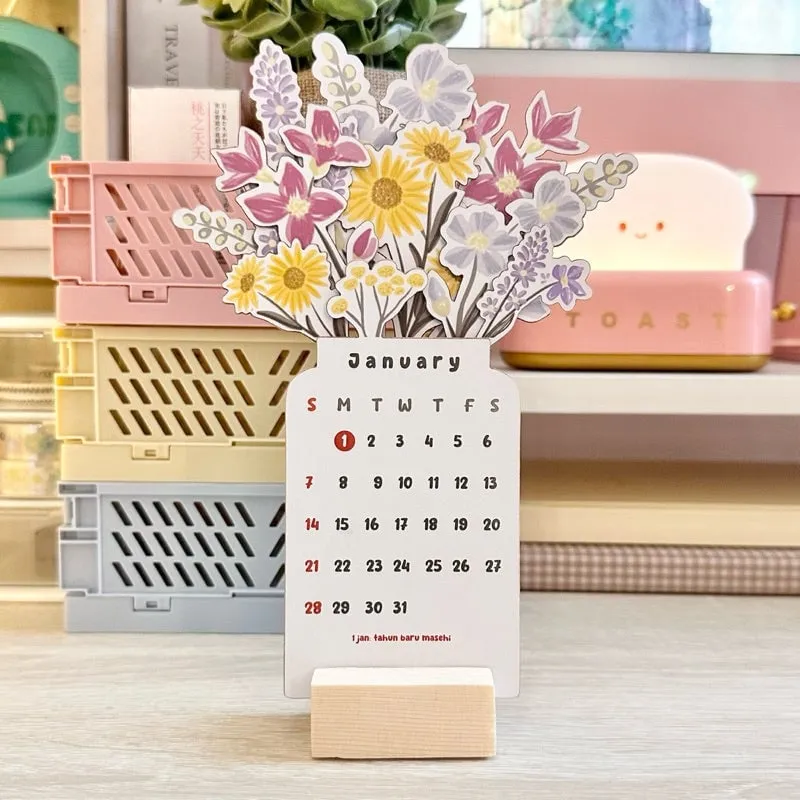 2025 Bloomy Flowers Desk Calendar-Buy 2 Get Free Shipping
