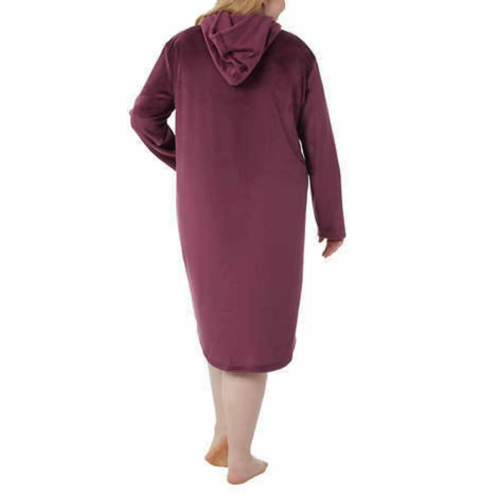 32 Degrees Women's Super Soft Velour Relaxed Fit Hooded Lounger