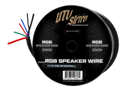 6 Conductor RGB Speaker Wire - 50' | UTVS-RGB-SPWIRE-50