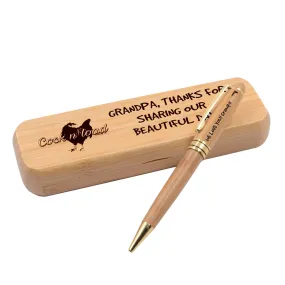 #70 cocknload wedding for grandpa Alderwood Pen Set