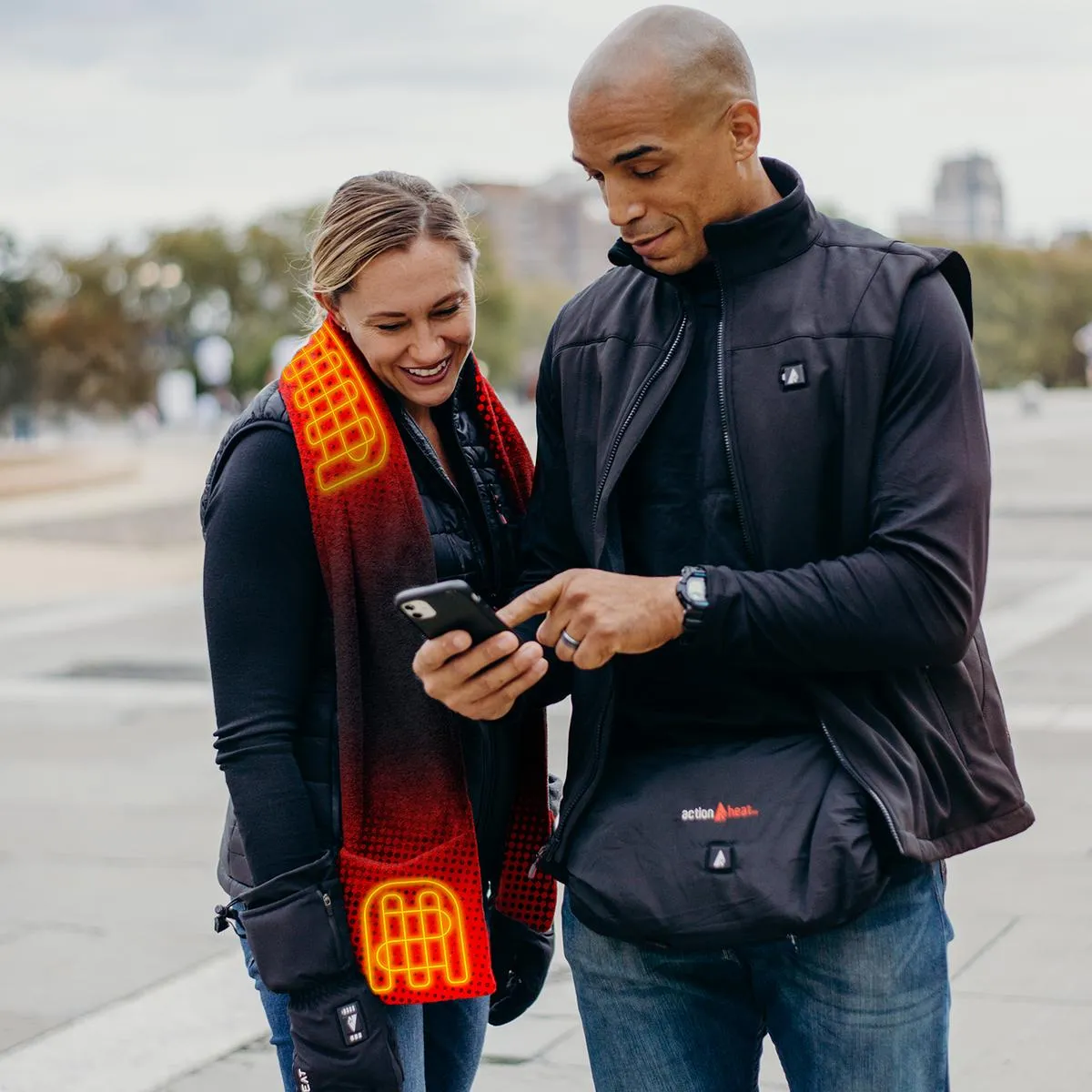 Kansas City Chiefs ActionHeat 5V Battery-Powered Heated Scarf - Ultimate Warmth and Team Spirit Accessory