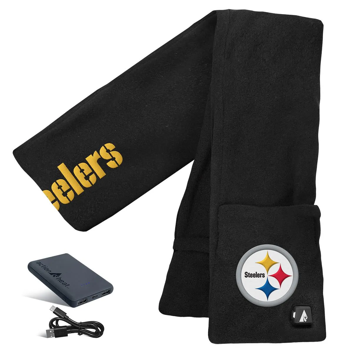 ActionHeat Pittsburgh Steelers 5V Battery Heated Scarf
