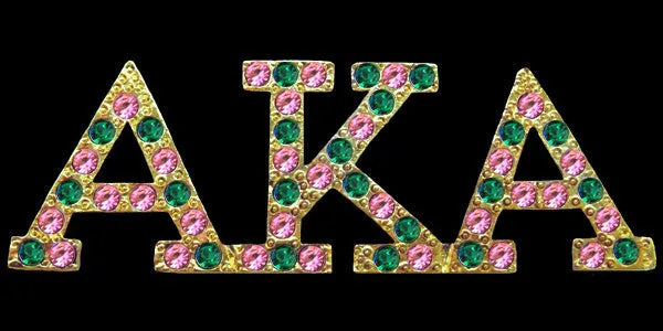 AKA Gold Austrian Multi Crystal Pin