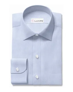 Albini Fine Light Blue Pinpoint Oxford
