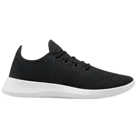 Allbirds Womens Tree Runners, Jet Black with White Accents, Eco-Friendly Shoes