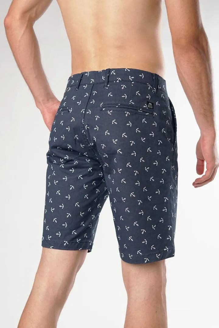 Anchor Pattern Casual Shorts