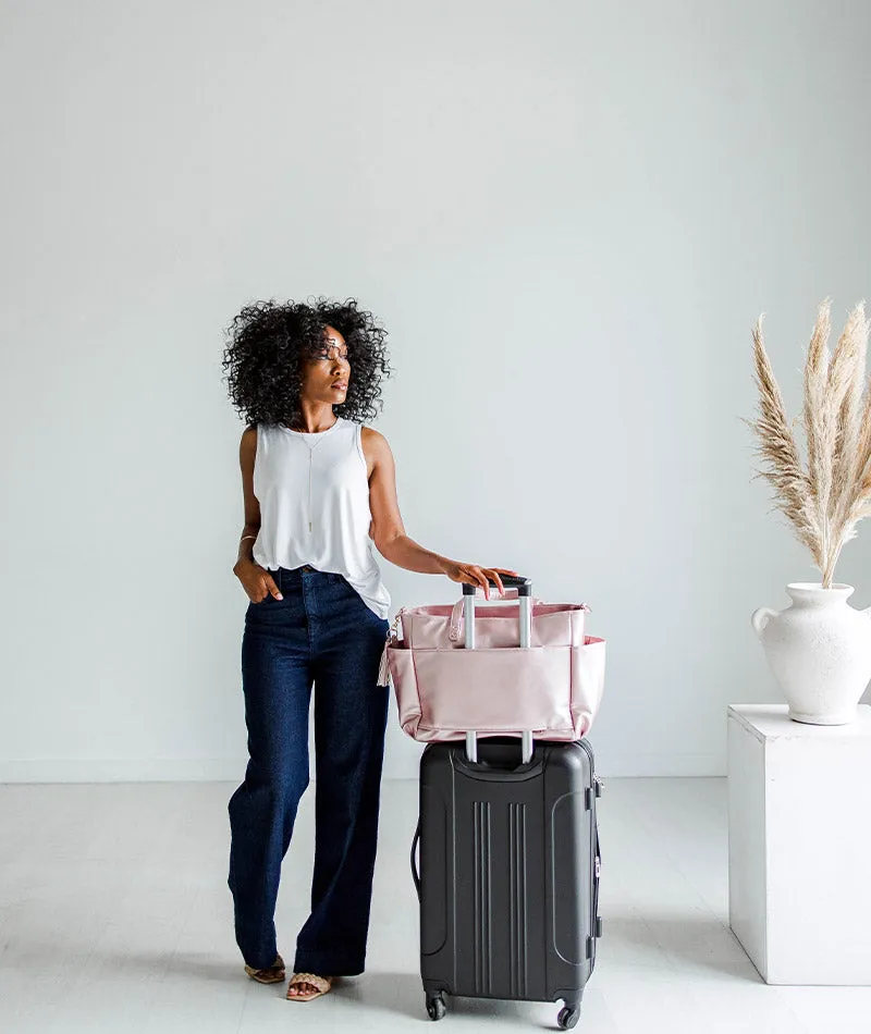 Aquila Tote Bag - Pink Metallic