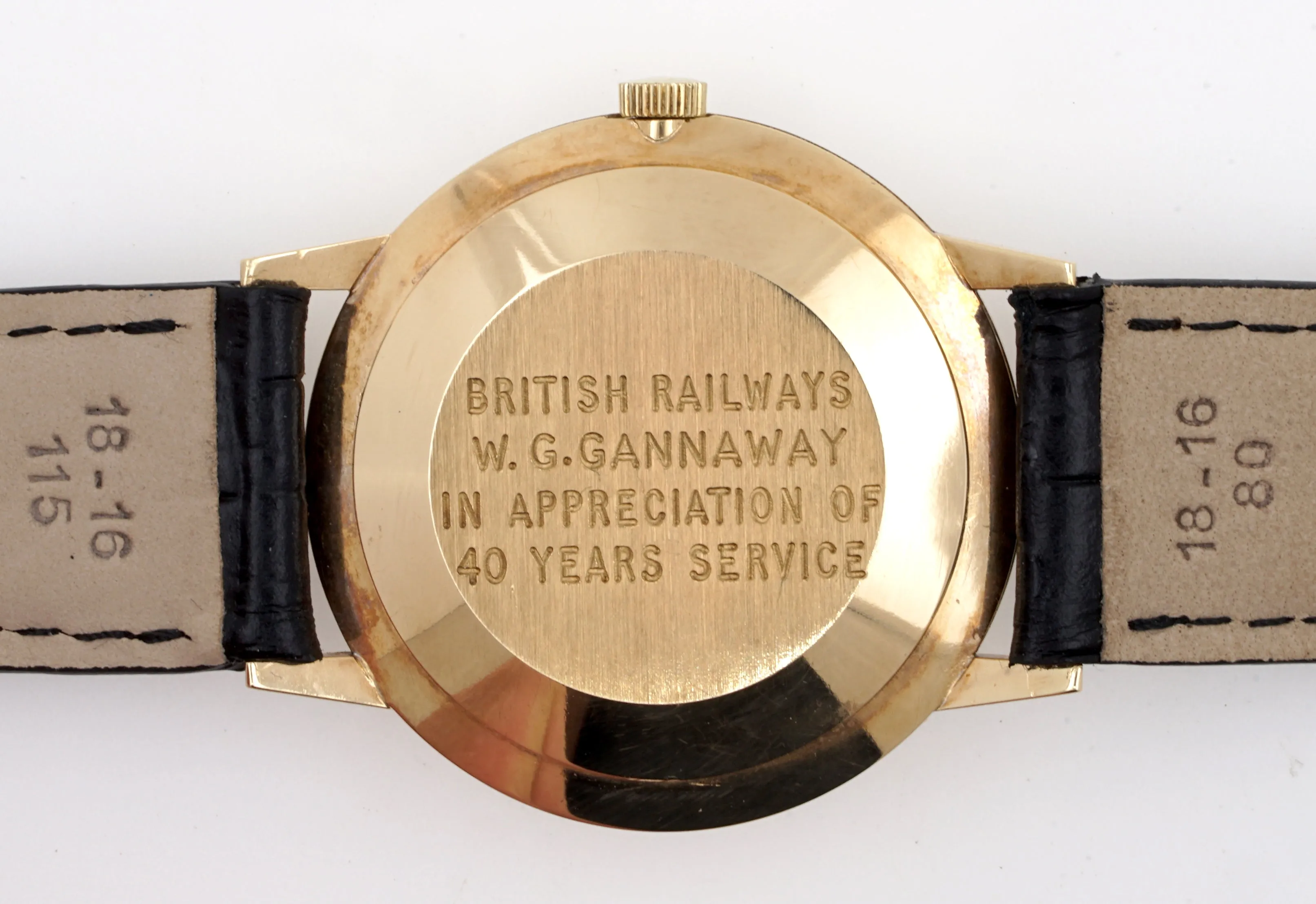 ASTRAL SMITHS MADE IN ENGLAND SOLID 9CT GOLD VINTAGE GENTS WRISTWATCH BRITISH RAIL WITH BOX