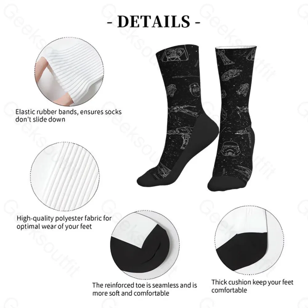 AT AT Starry Sky Men's Socks