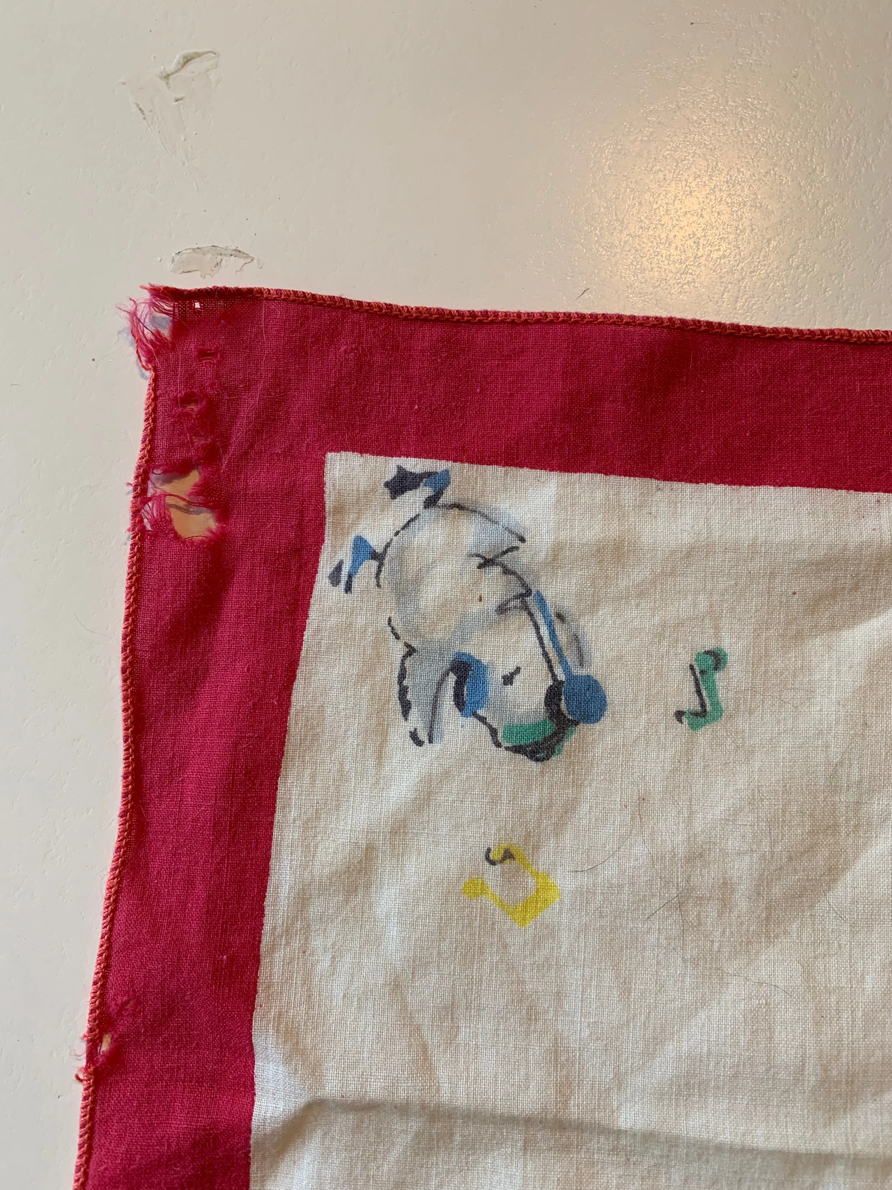 Baby Jazz Band Animal Print Handkerchief circa 1940s
