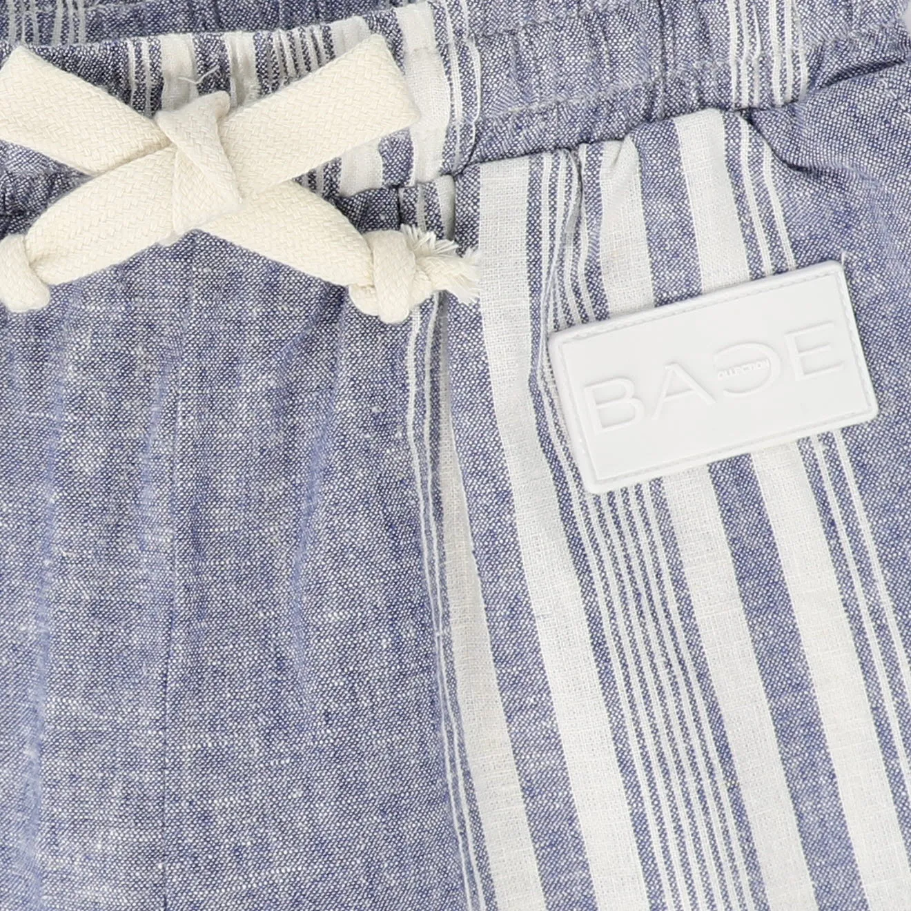 BACE COLLECTION BLUE STRIPED SHORTS [FINAL SALE]