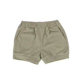 BAMBOO GREEN TERRY SHORTS [FINAL SALE]
