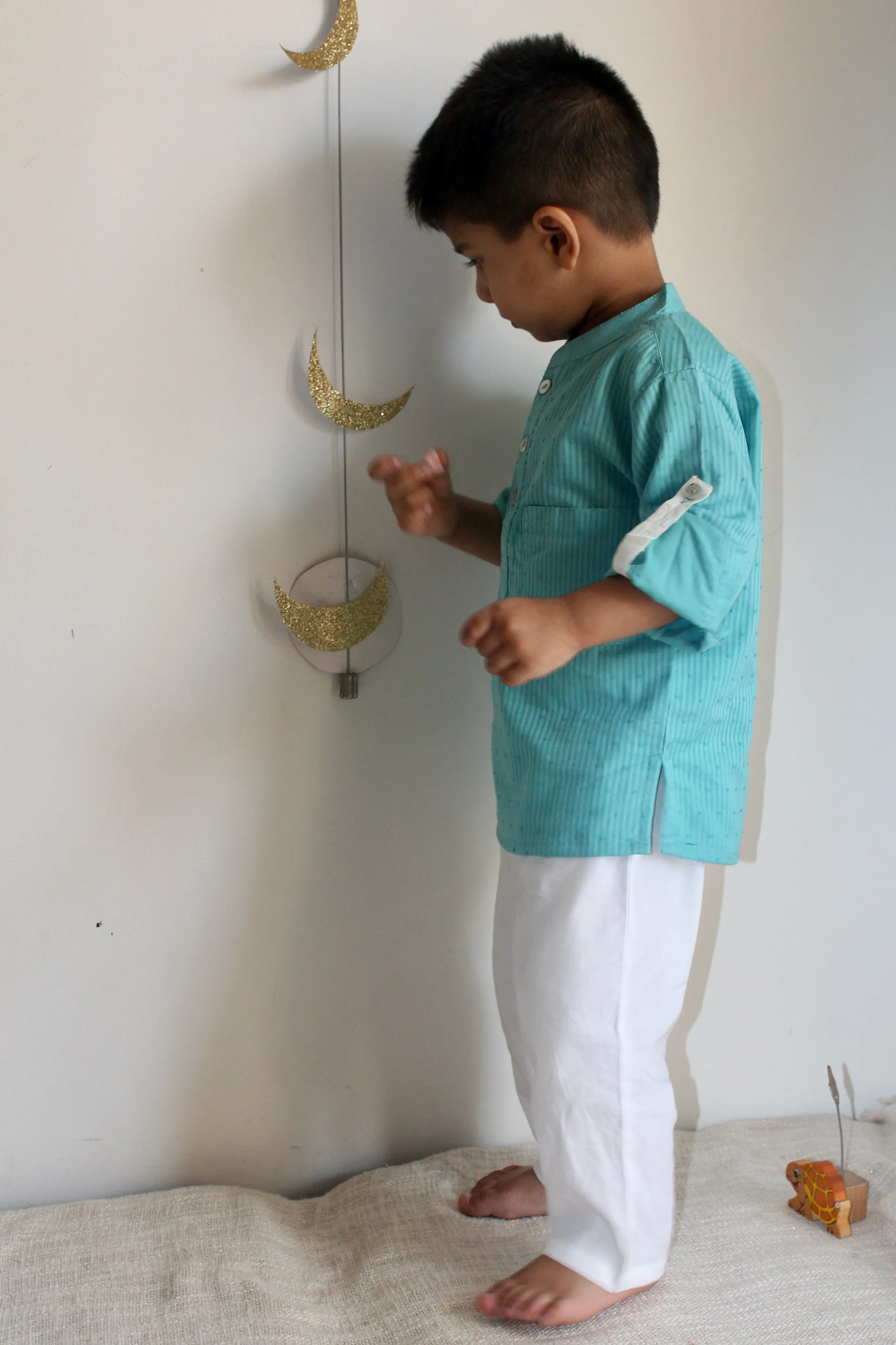 Stylish Band Collar Kurta for Men
