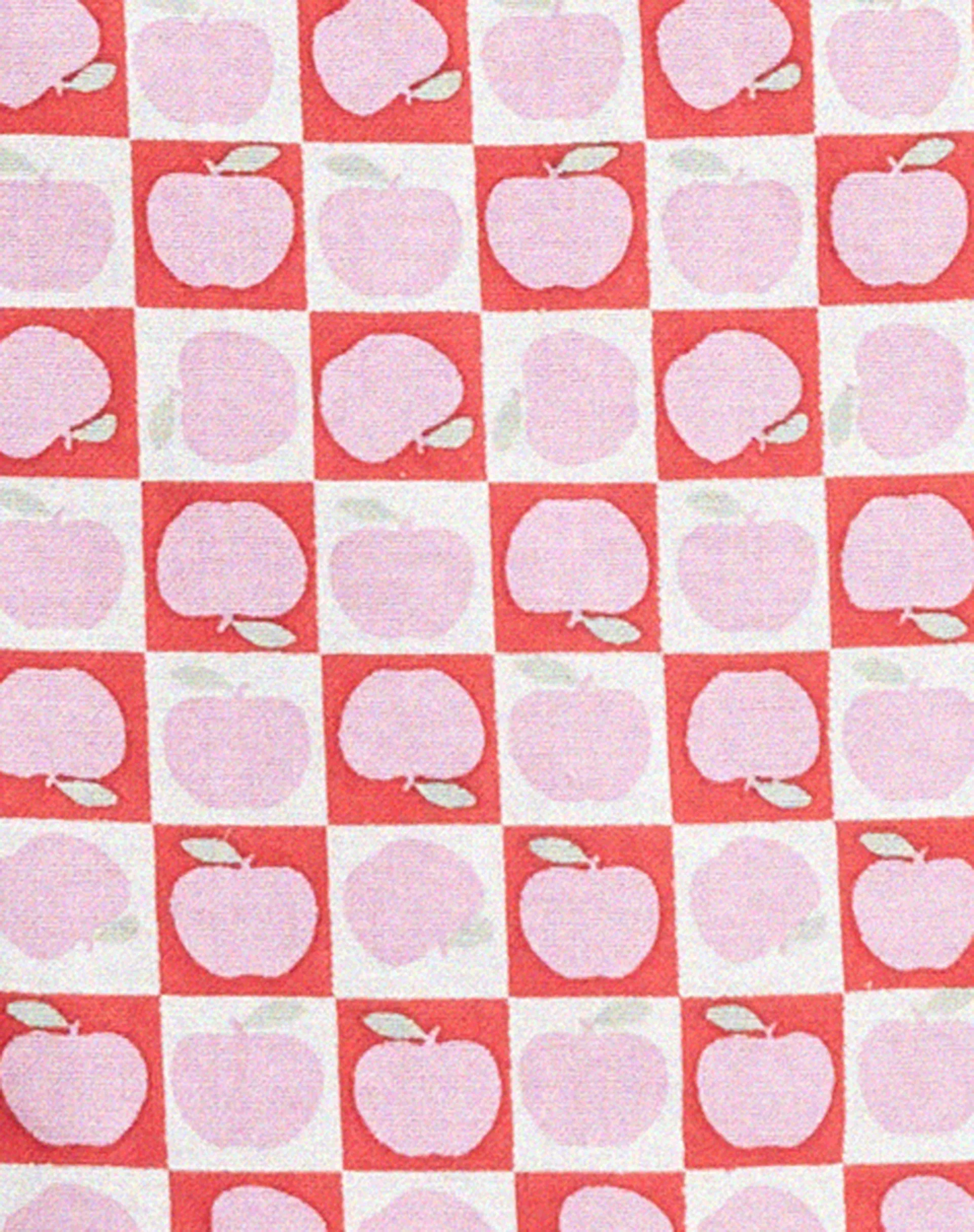Bandana in Apple Check Blush Red