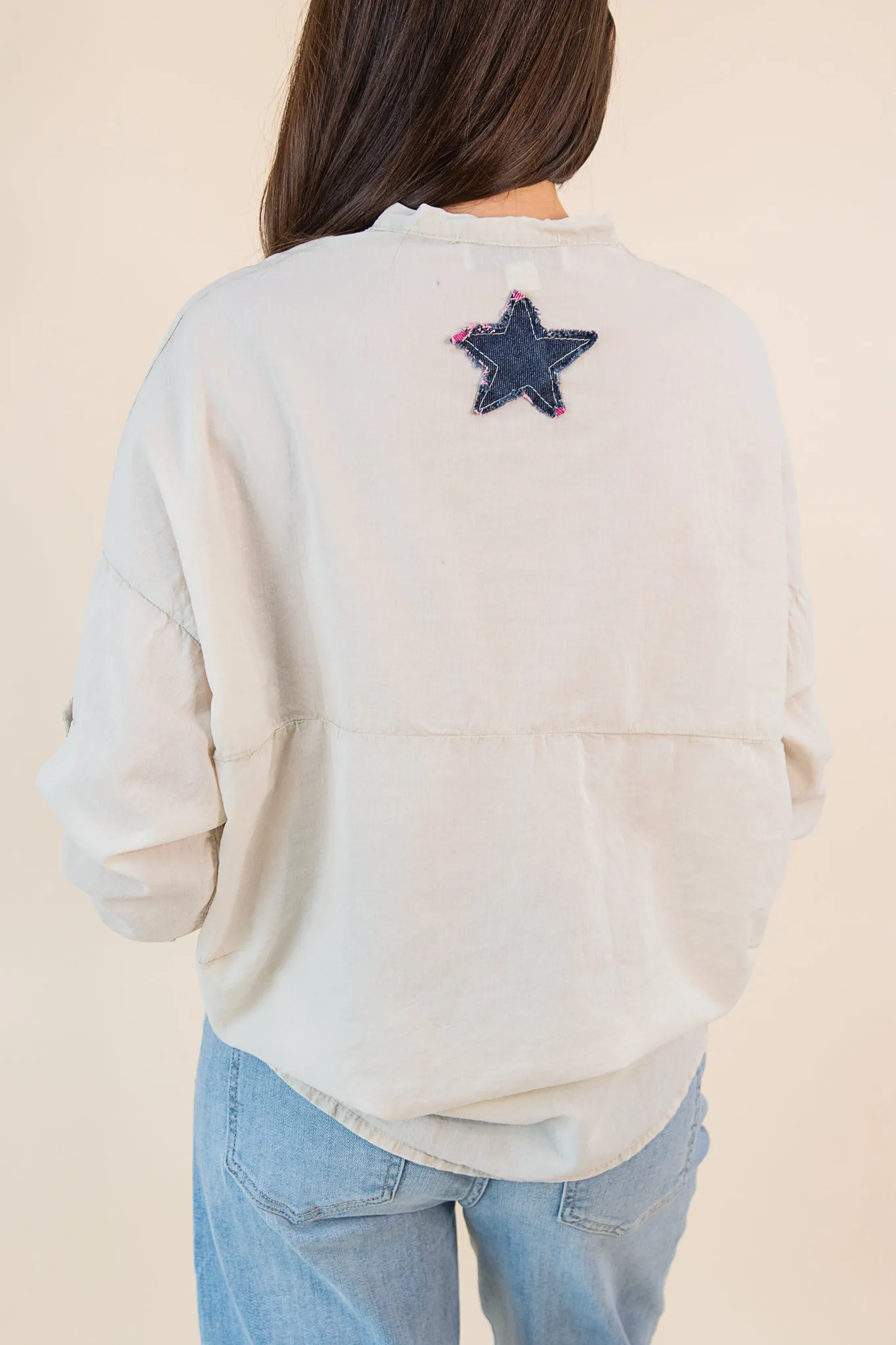 Beige Star Top