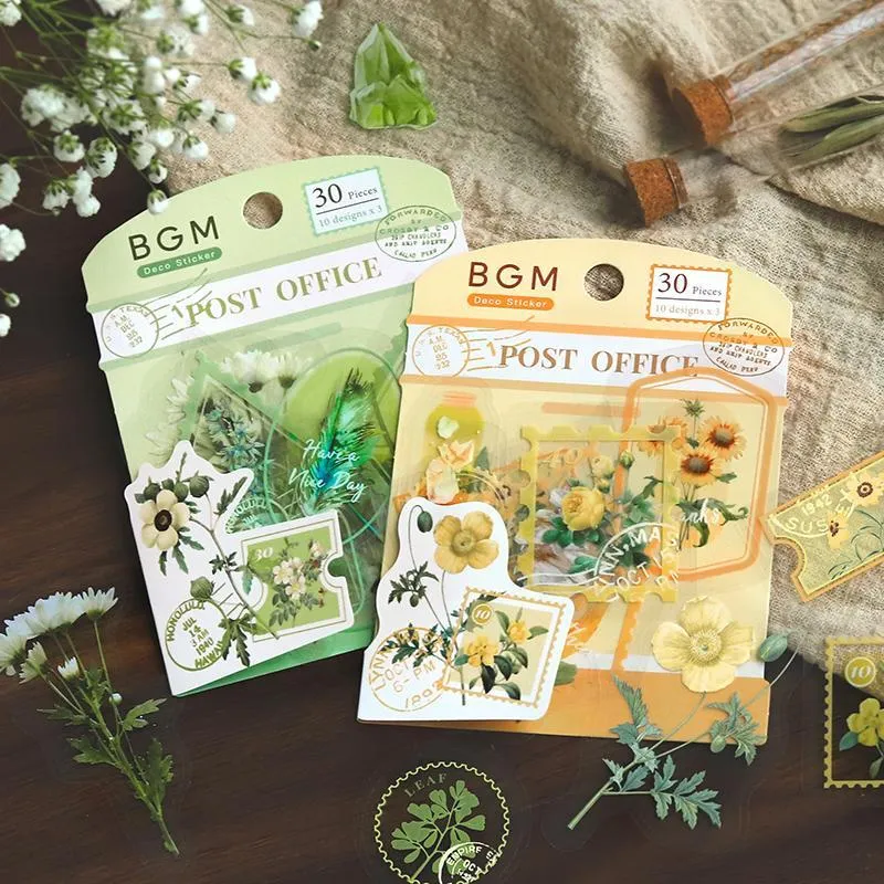 BGM Yellow Garden Post Office Clear Seal