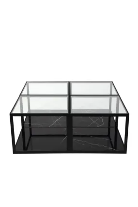 Black Marble Coffee Table Set | Liang & Eimil Tamon