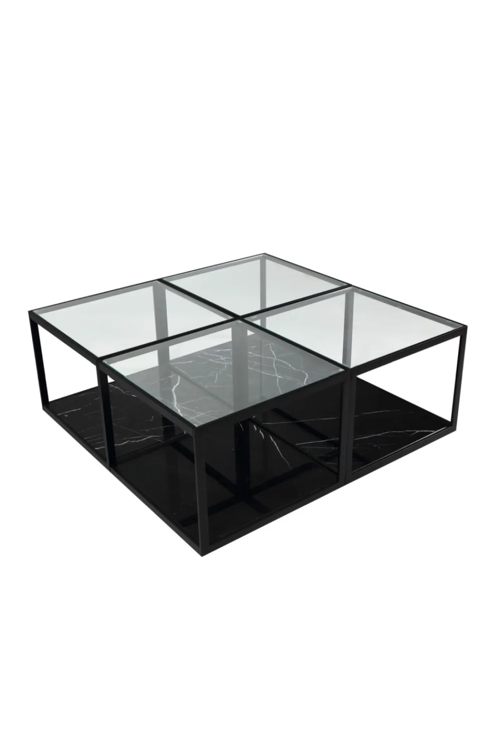 Black Marble Coffee Table Set | Liang & Eimil Tamon