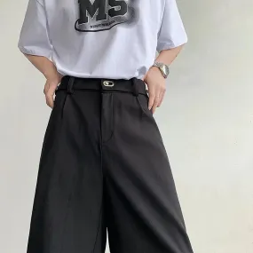 BONSIR   -  Summer Suit Shorts Men Fashion Social Mens Dress Shorts Korean Business Casual Black Shorts Mens Office Formal Shorts M-2XL