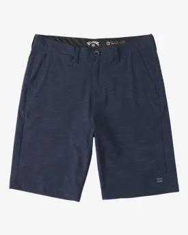 Boy's Crossfire Slub Shorts 18" - Navy Blue