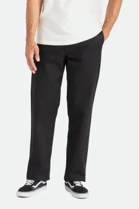 Brixton Mens Black Choice Chino Relaxed Pant