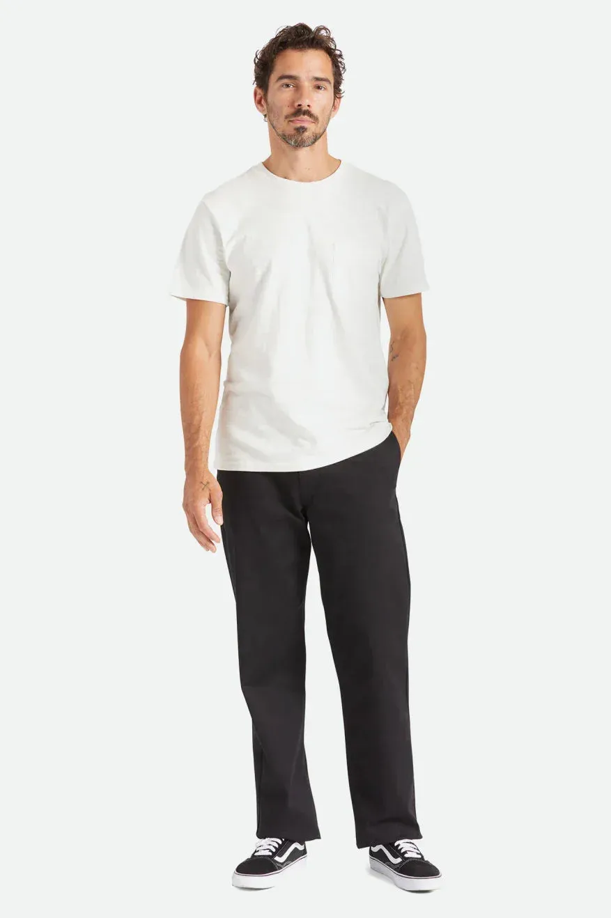 Brixton Mens Black Choice Chino Relaxed Pant