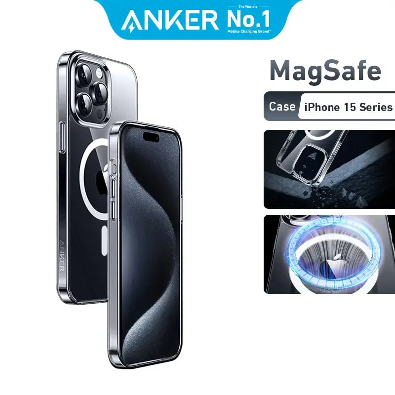 [Bundle Deal] Anker iPhone 15 Pro Max Case Magsafe Case Clear Magnetic Phone Casing Cover   Screen Protector