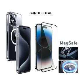 [Bundle Deal] Anker iPhone 15 Pro Max Case Magsafe Case Clear Magnetic Phone Casing Cover   Screen Protector
