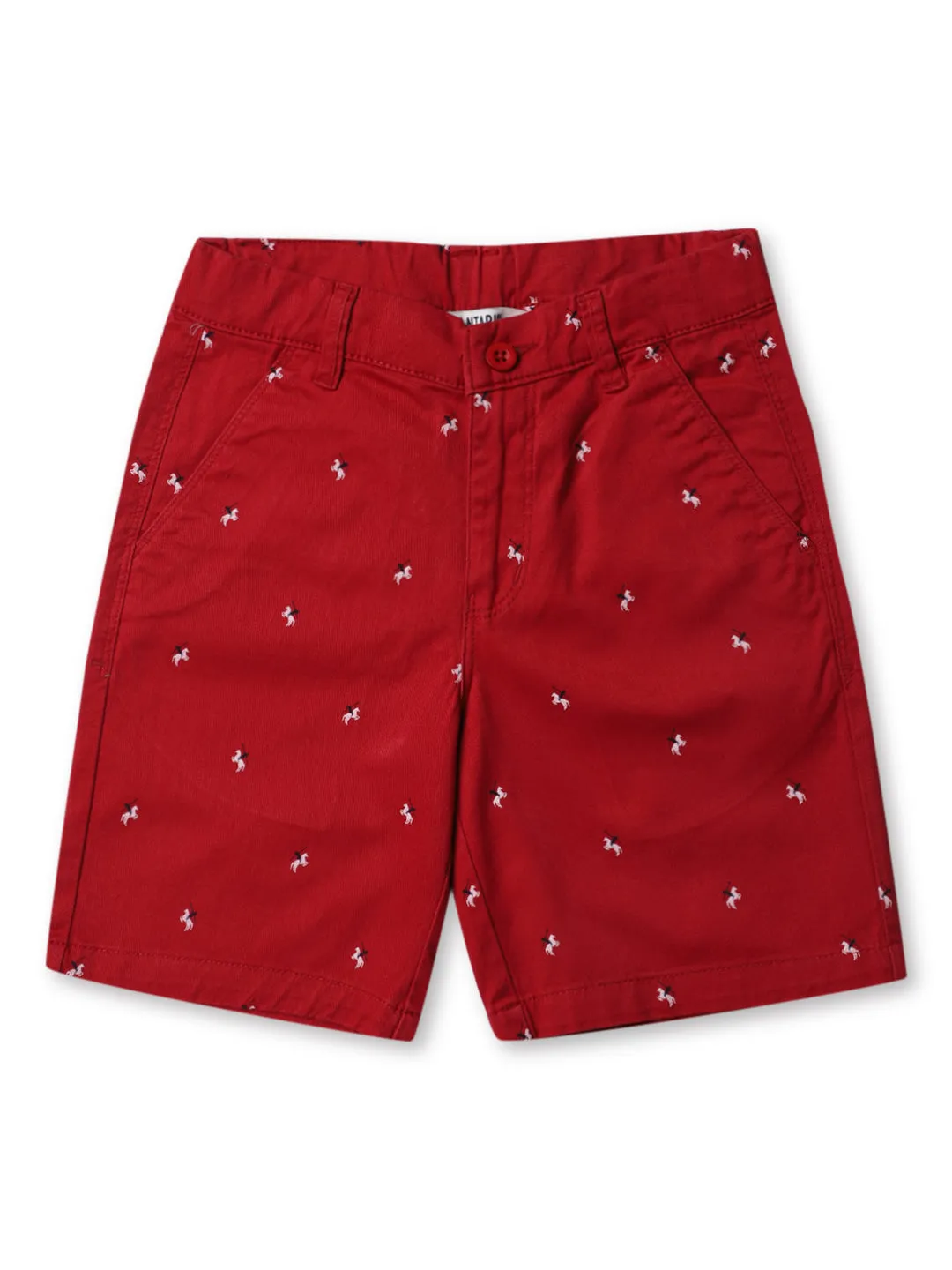 Cantabil Boy's Cotton Red Shorts