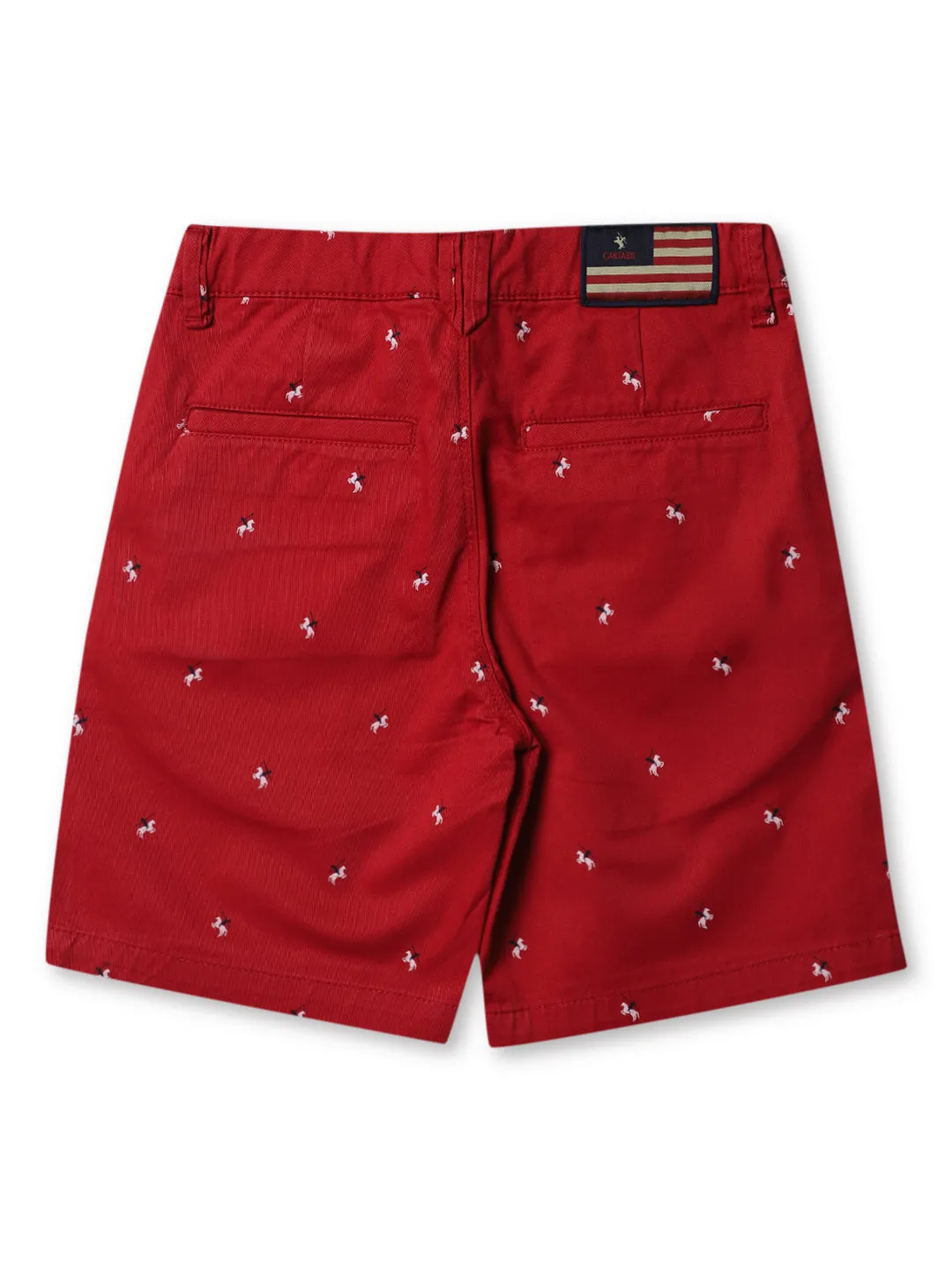 Cantabil Boy's Cotton Red Shorts
