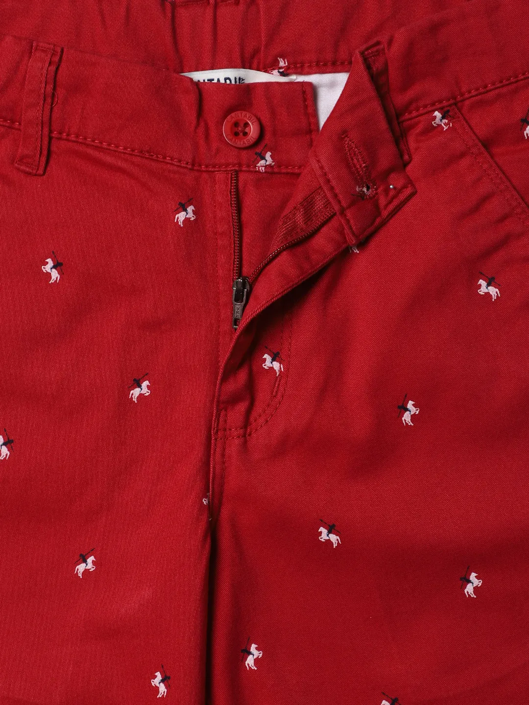 Cantabil Boy's Cotton Red Shorts