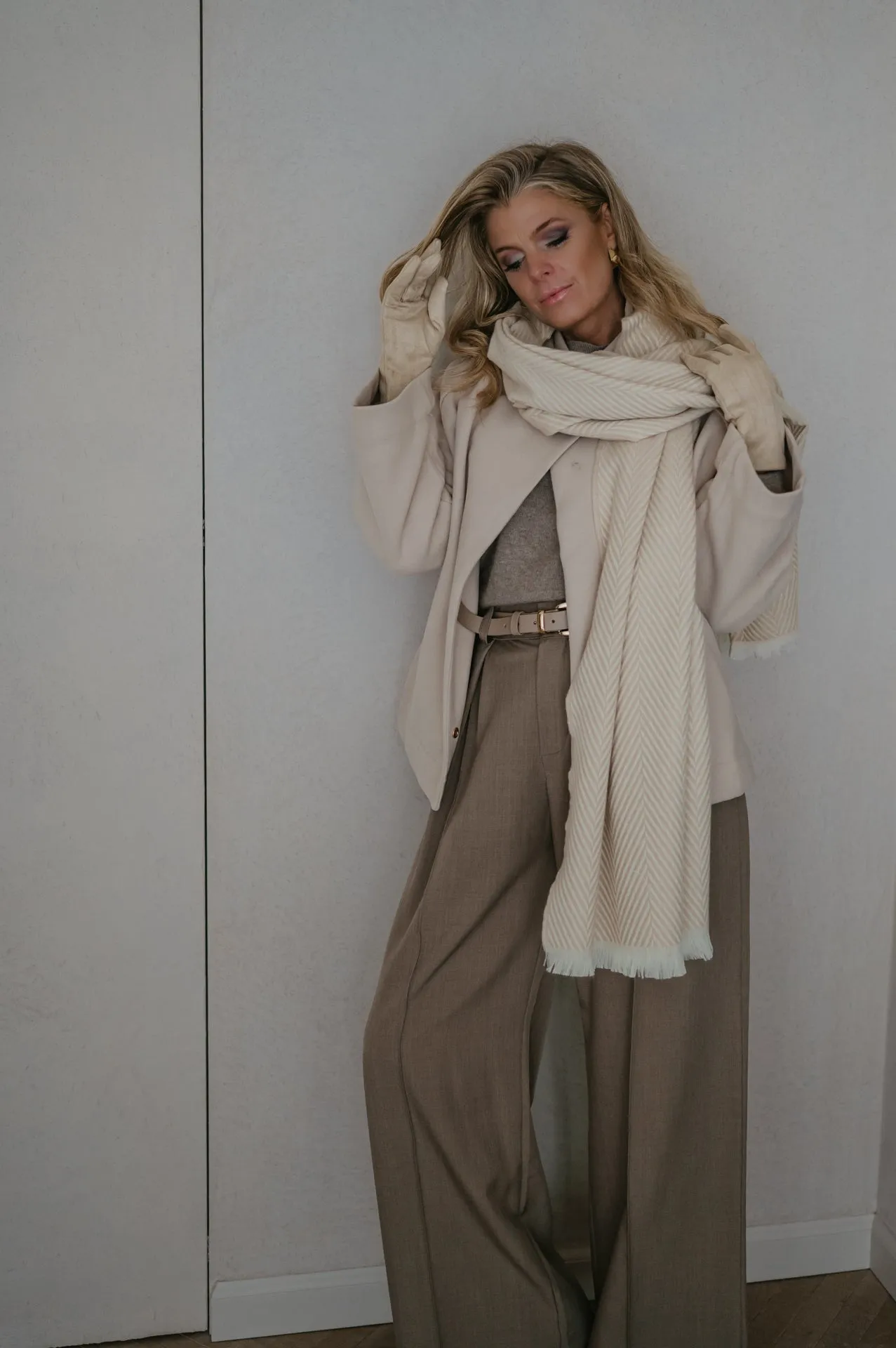 Capitali scarf I Beige