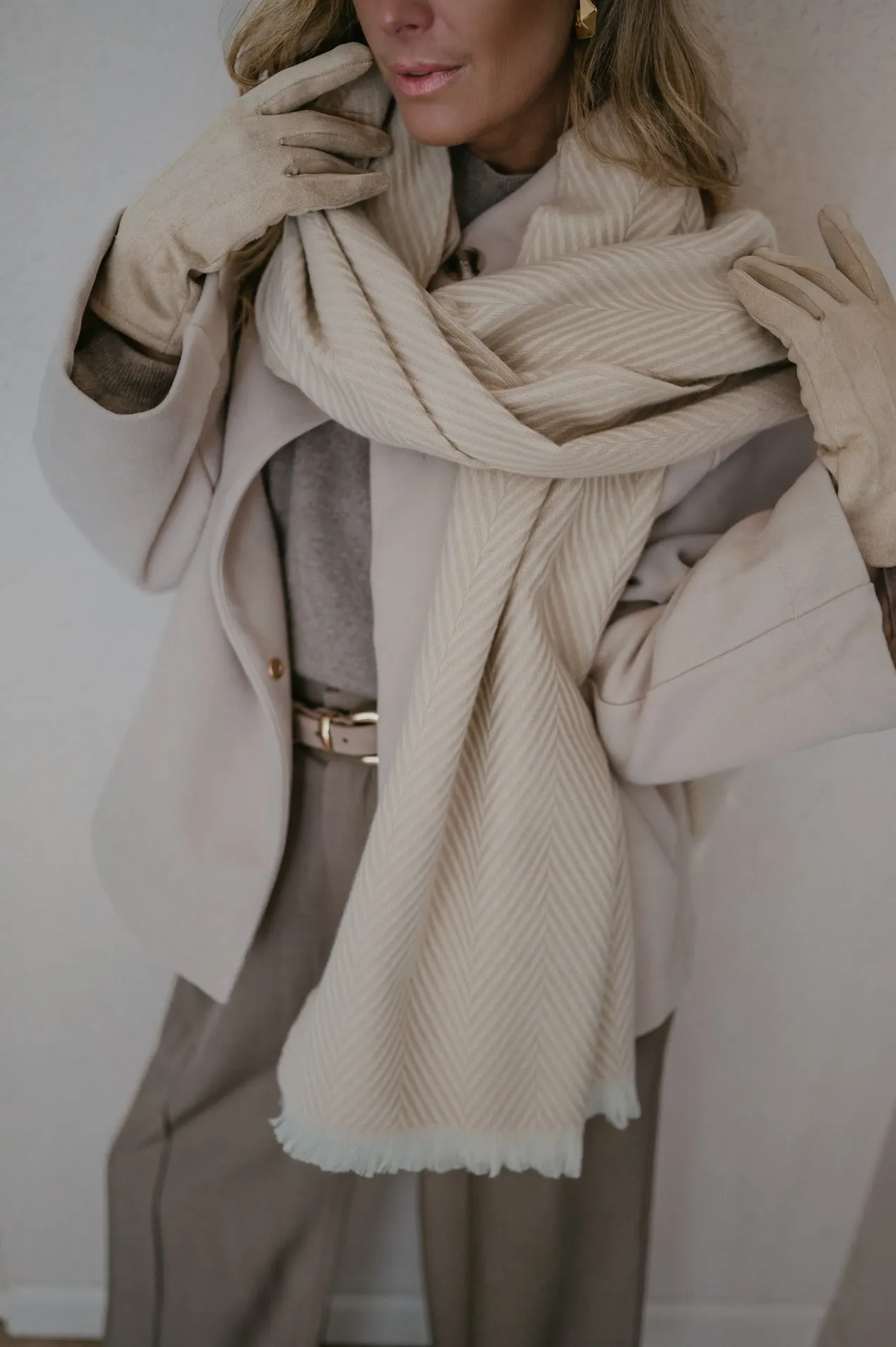Capitali scarf I Beige