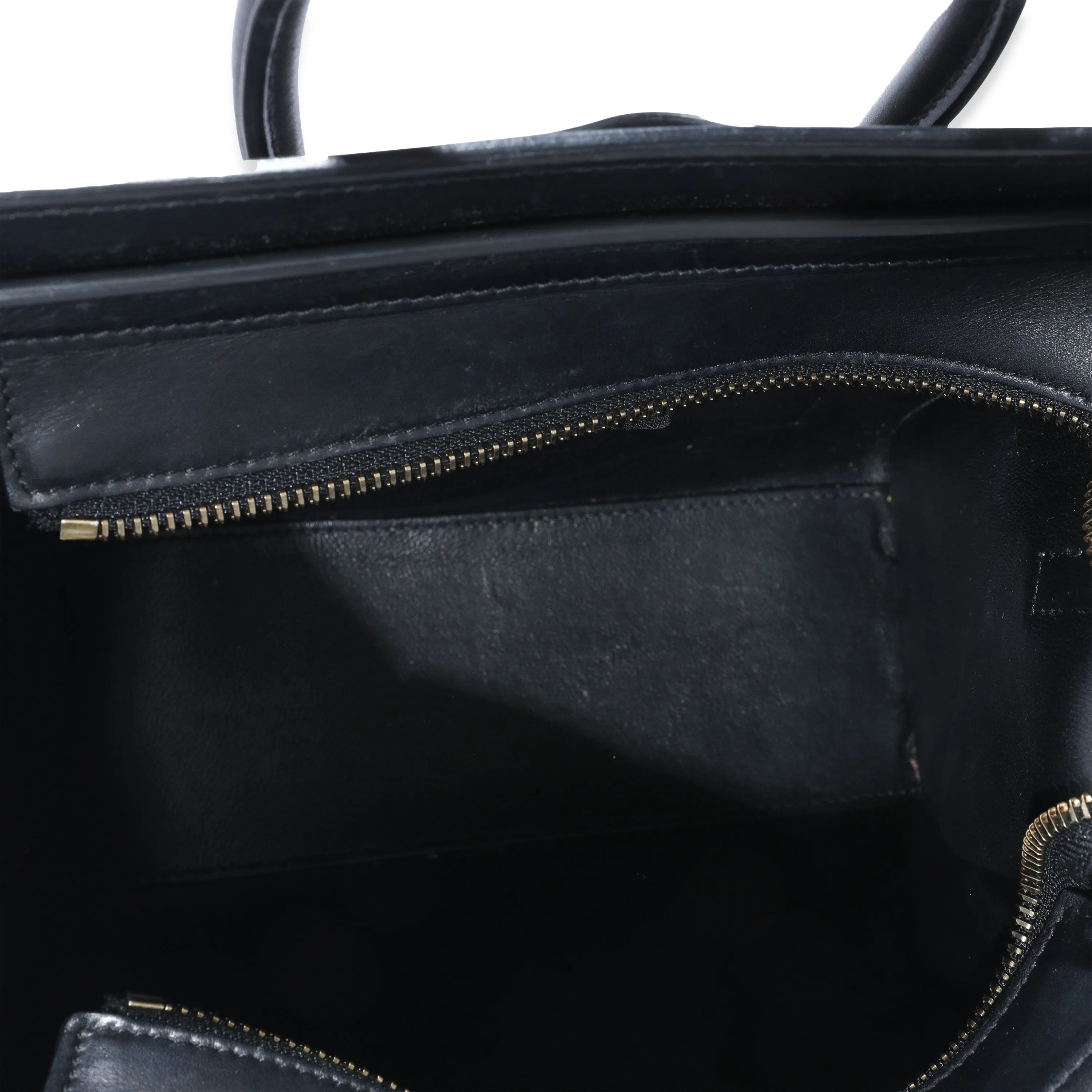 Celine Tricolor Leather Nano Luggage Tote