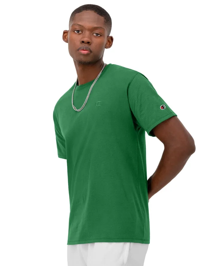 Champion Classic Tee, Embroidered C Logo Road Sign Green T0223 A9MC