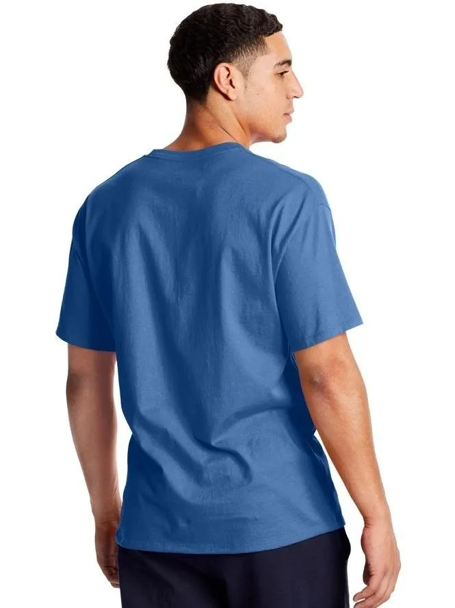 Champion Mini C Script Logo Classic Jersey Tee Shield Blue GT23H ASQG 586559