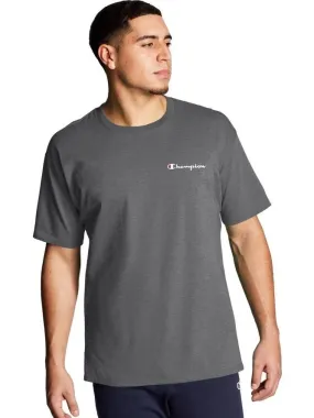 Champion Script Logo Classic Jersey Tee Granite Heather GT23H Y08160 G61