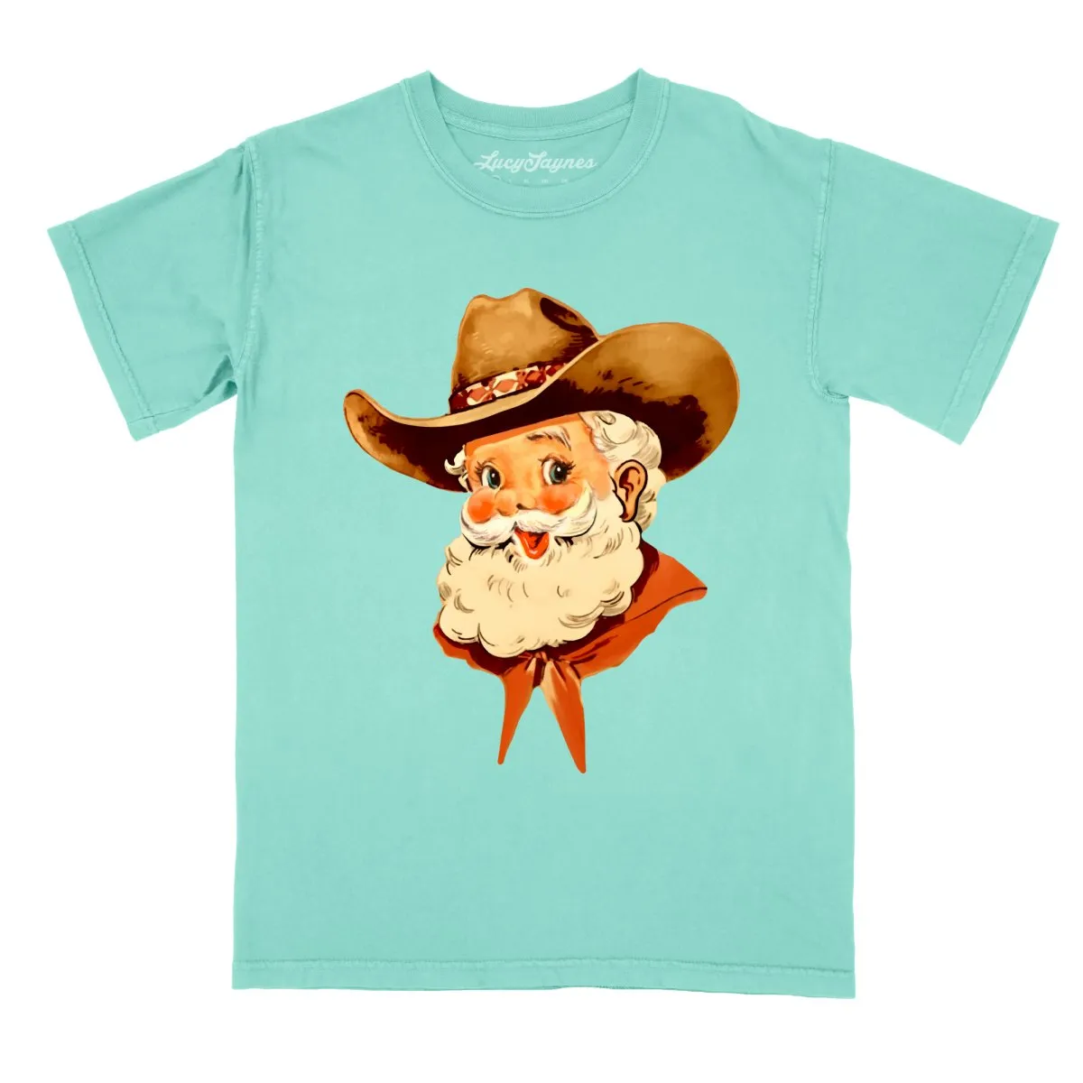 Cowboy Santa Comfort Colors Tee