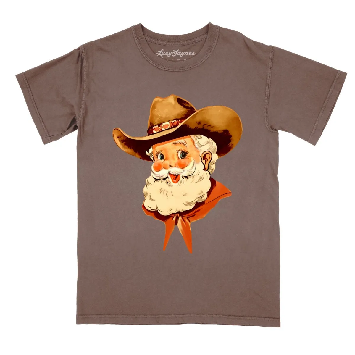 Cowboy Santa Comfort Colors Tee