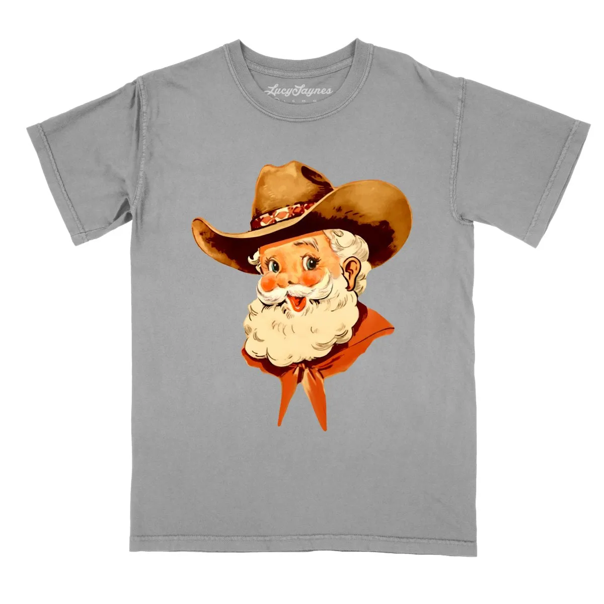 Cowboy Santa Comfort Colors Tee
