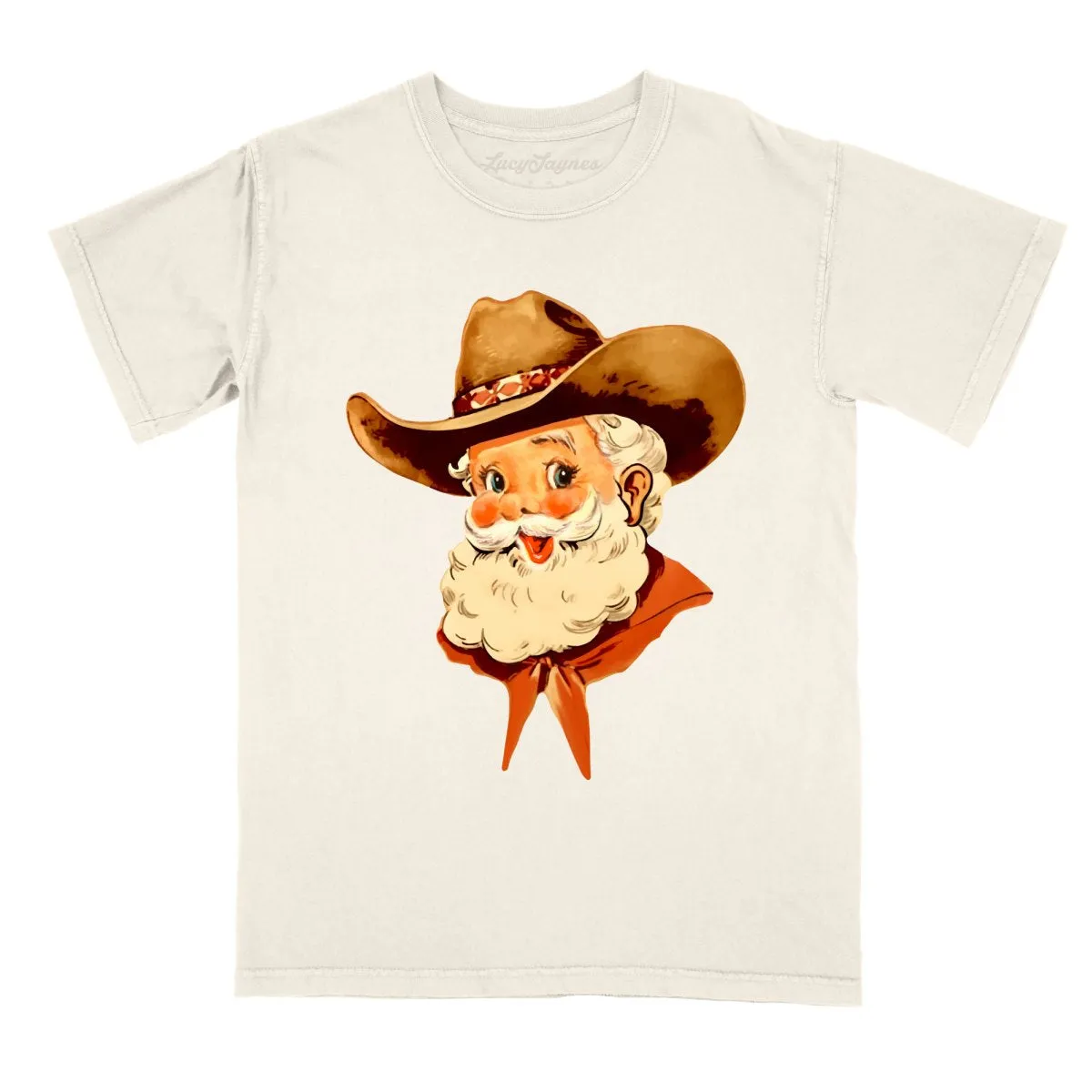 Cowboy Santa Comfort Colors Tee