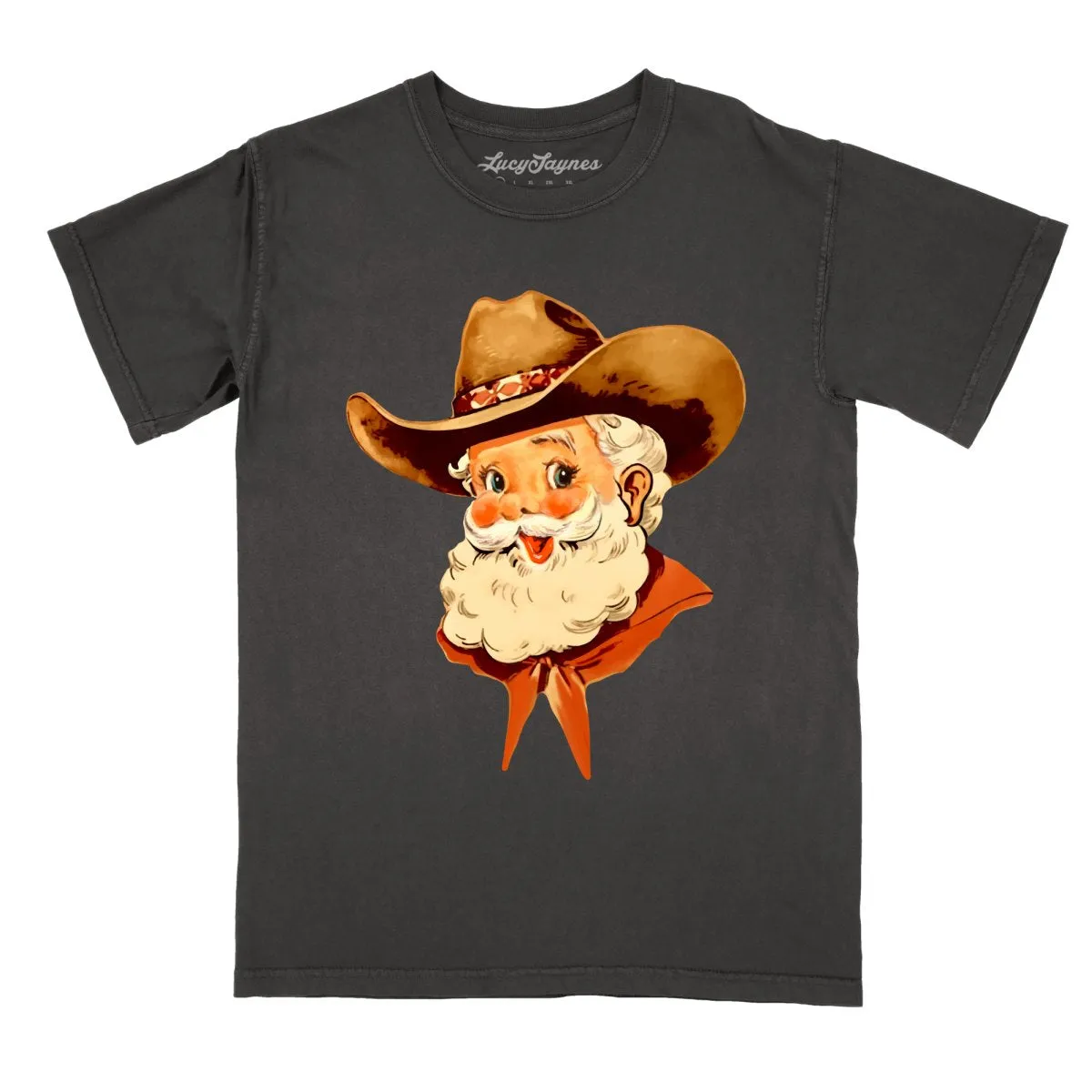 Cowboy Santa Comfort Colors Tee