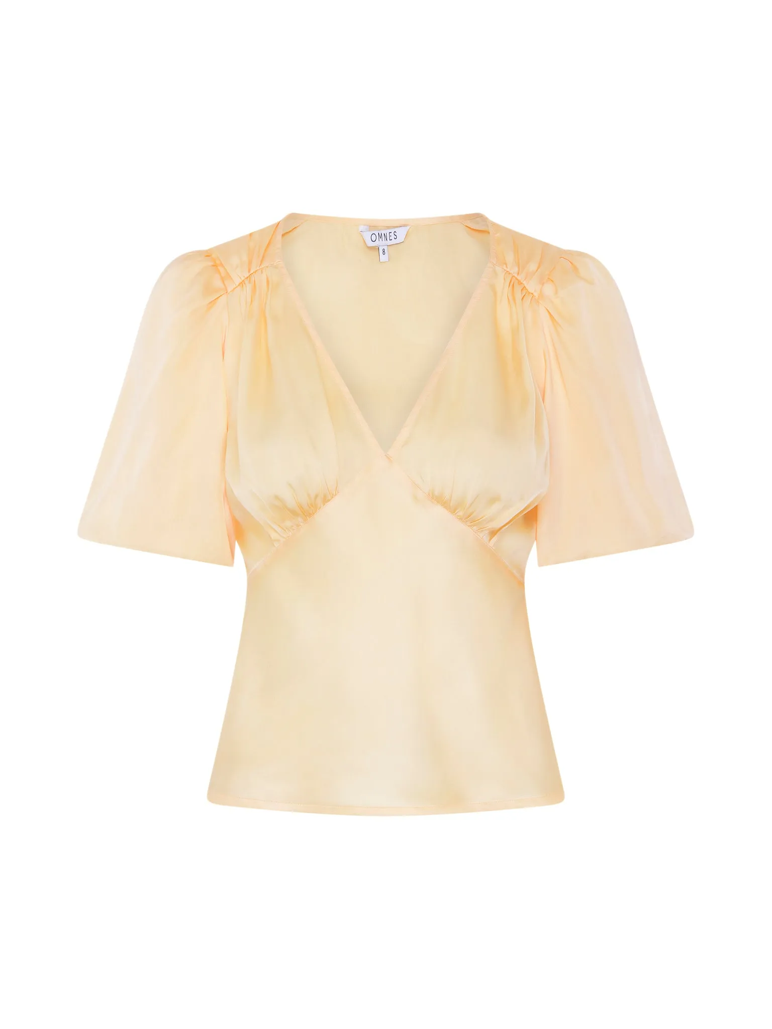 Cressida Puff Sleeve Top in Yellow