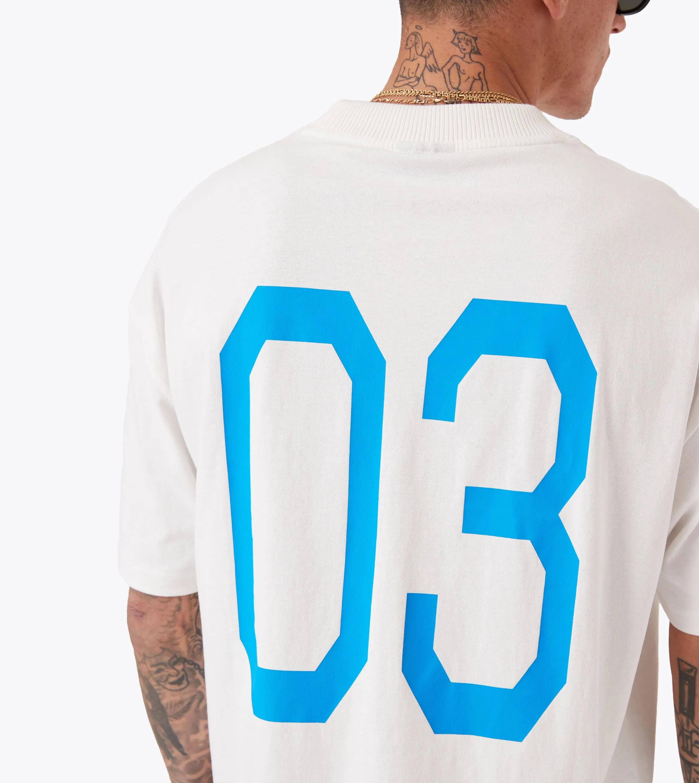 Crop Hockey Lounge Tee Vintage White