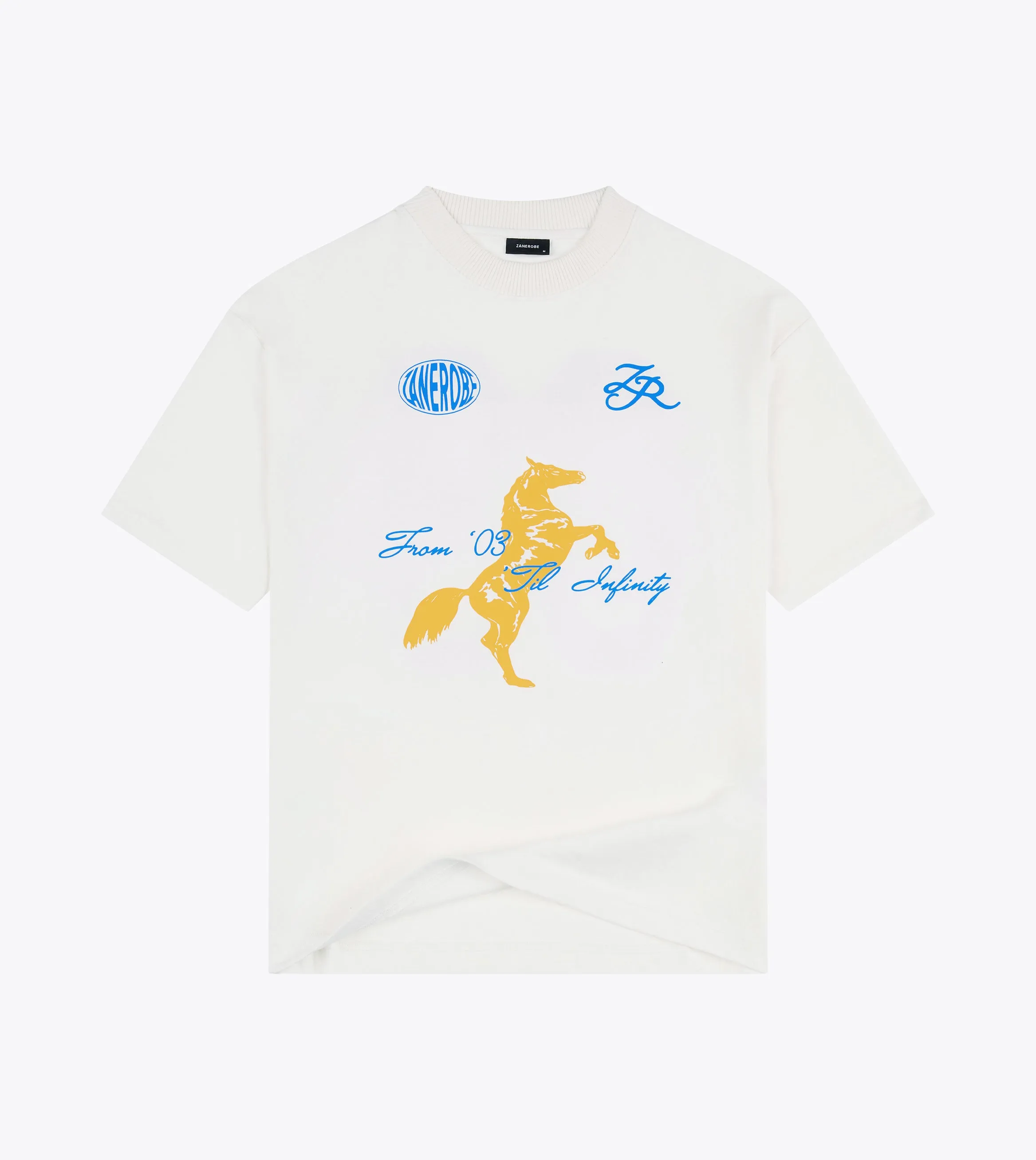 Crop Hockey Lounge Tee Vintage White