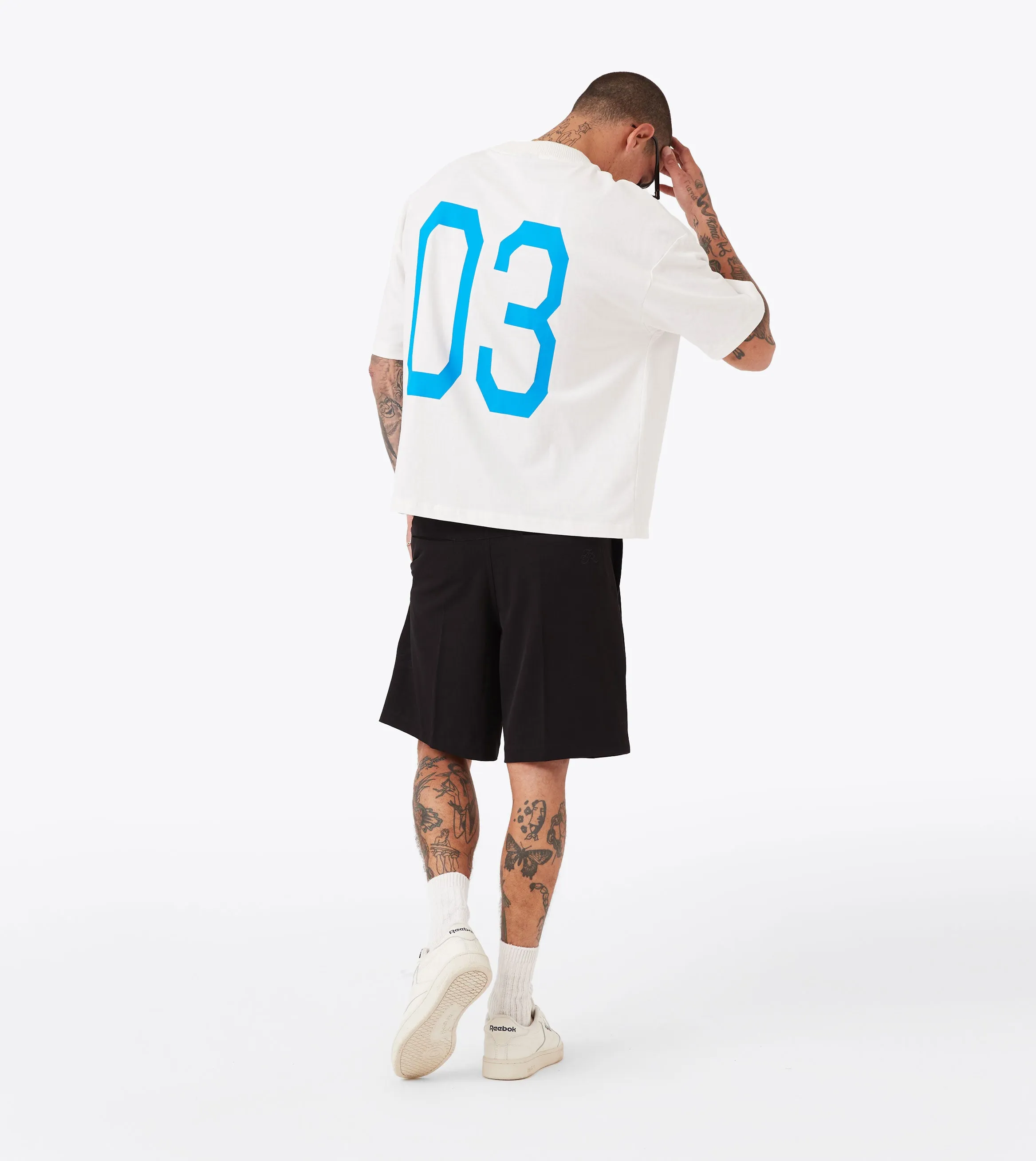 Crop Hockey Lounge Tee Vintage White