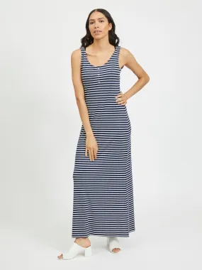 Dell Maxi Kjole - Navy Blazer/Sne Hvid