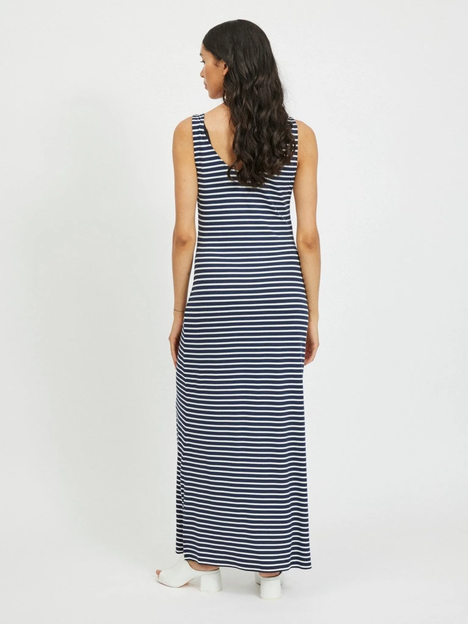 Dell Maxi Kjole - Navy Blazer/Sne Hvid