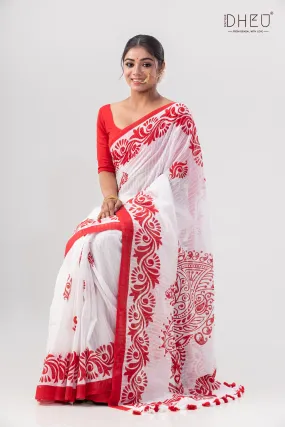 Dheu Exclusive Signature Handpaint Saree
