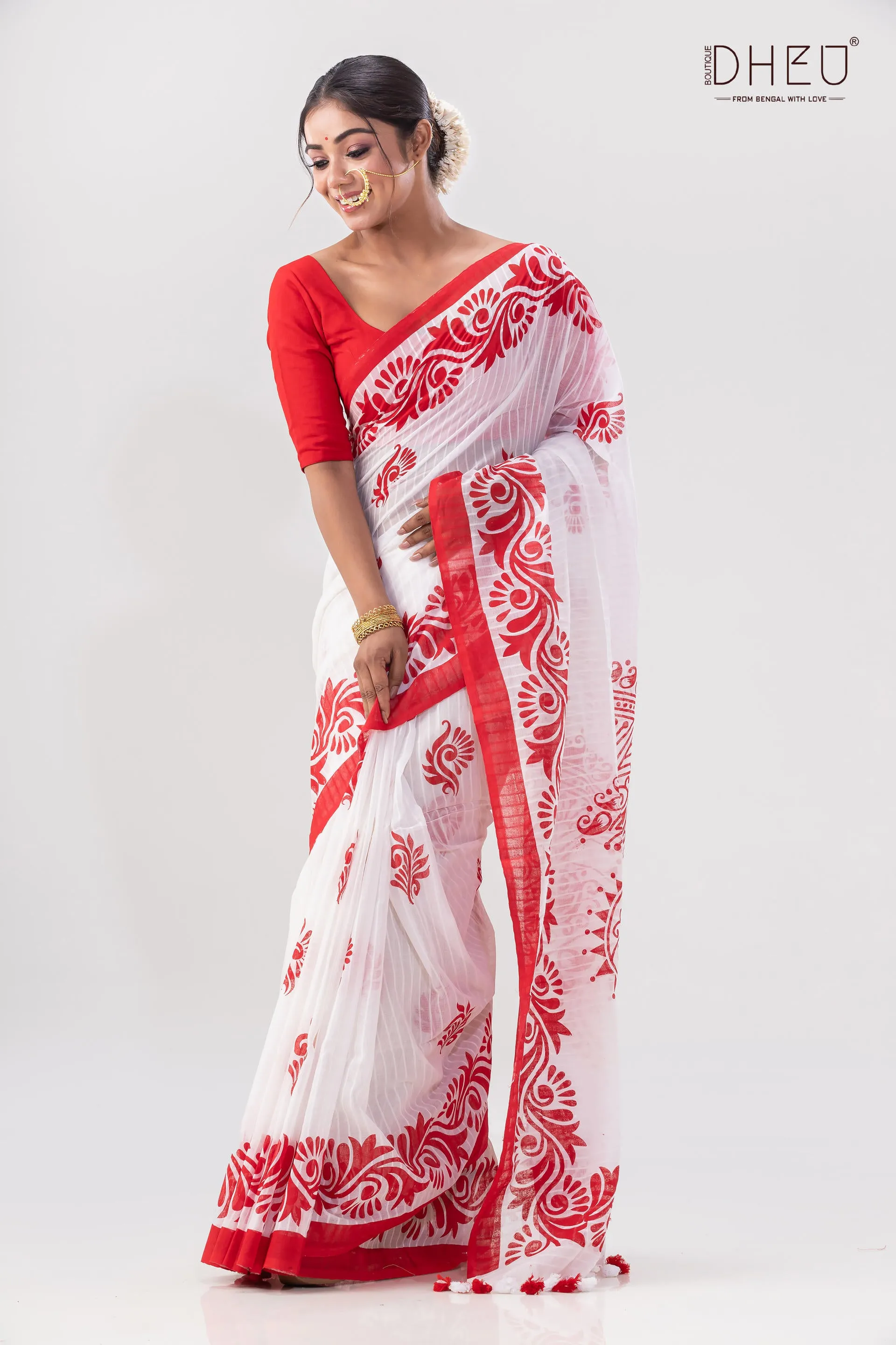 Dheu Exclusive Signature Handpaint Saree